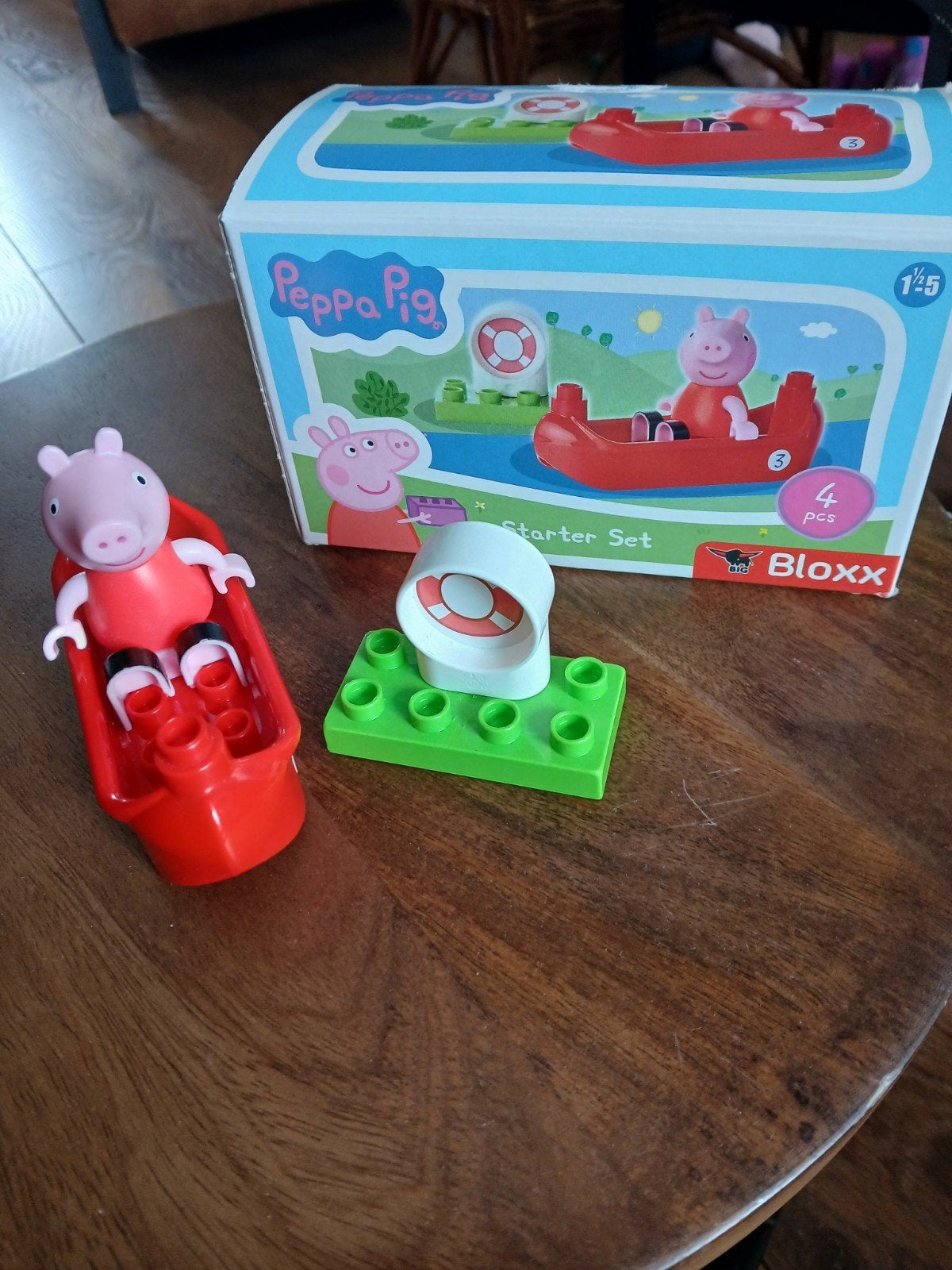 Bloxx Peppa Pig Starter Set - Peppa in bootje, Ophalen, Gebruikt, Overige merken