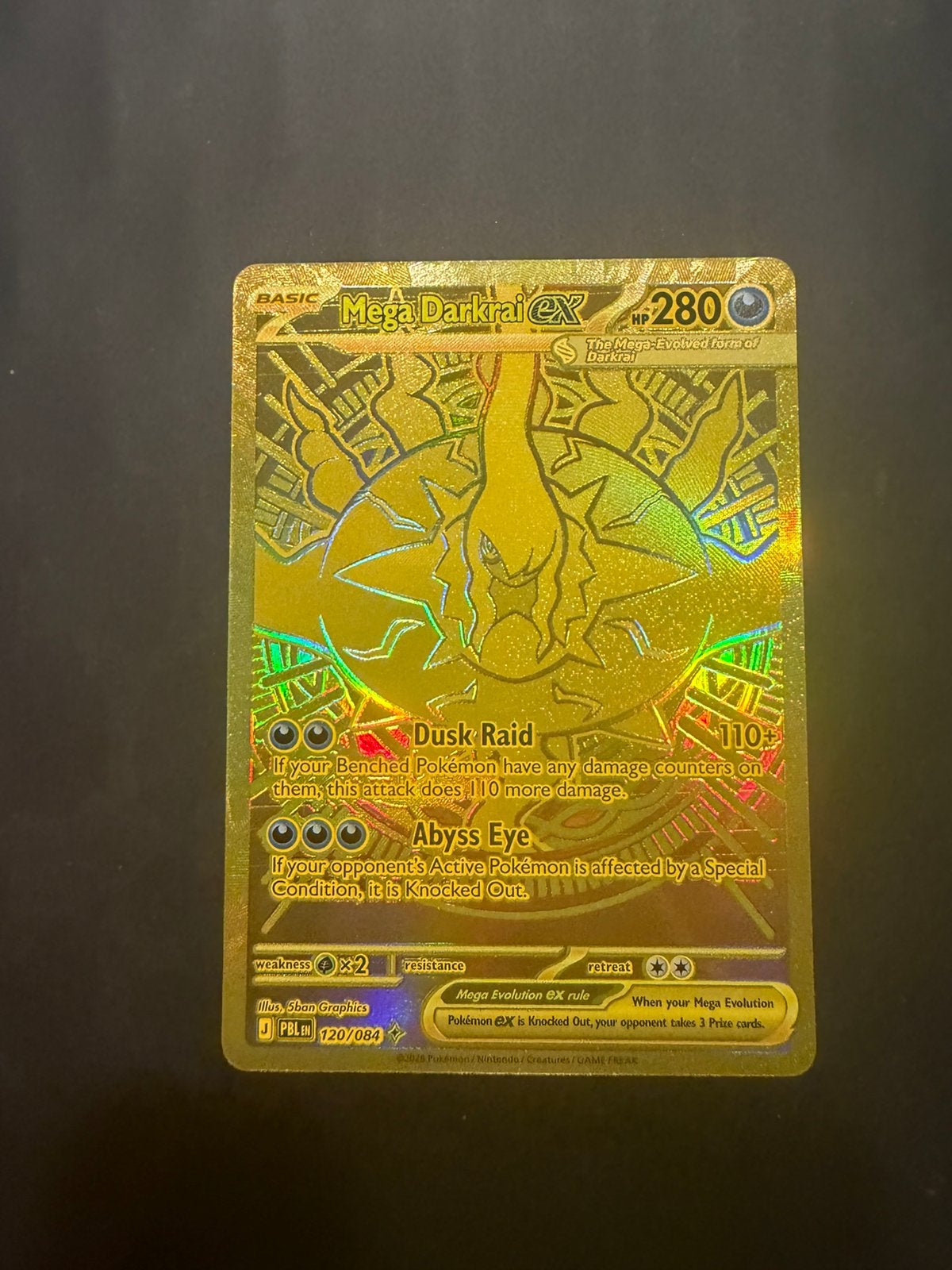 Mega Darkrai #120, Ophalen of Verzenden, Zo goed als nieuw