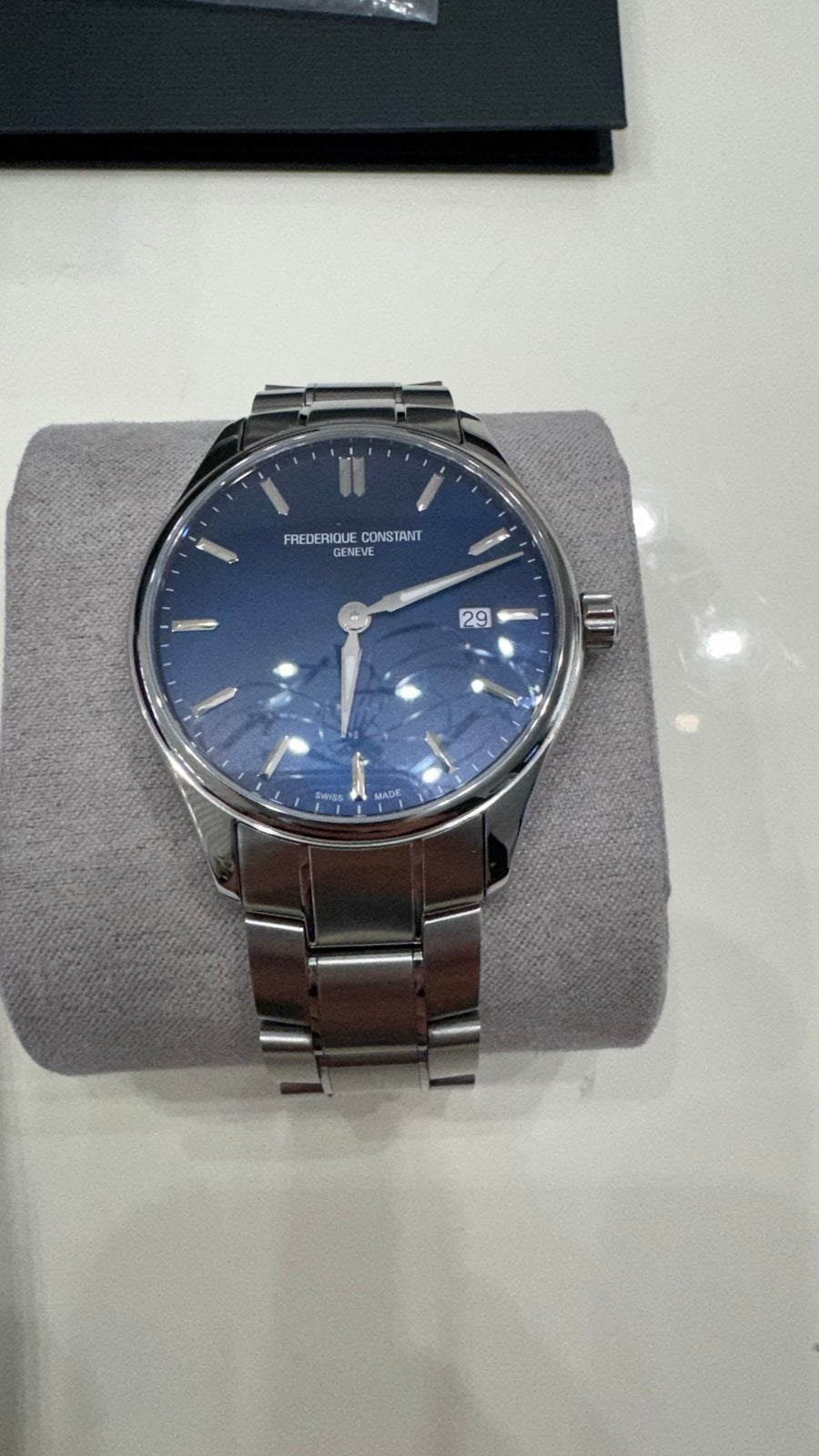 Frederique Constant Geneve Polshorloge - Zo goed als nieuw, Overige merken, Staal, Staal, Polshorloge