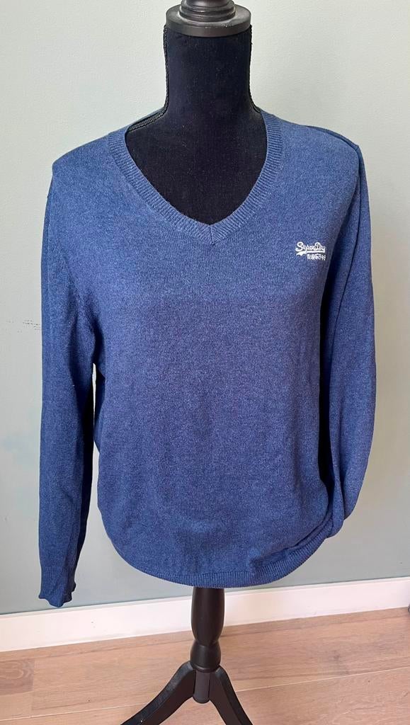 Superdry trui heren maat L, Ophalen of Verzenden, Gedragen, Maat 52/54 (L), Blauw