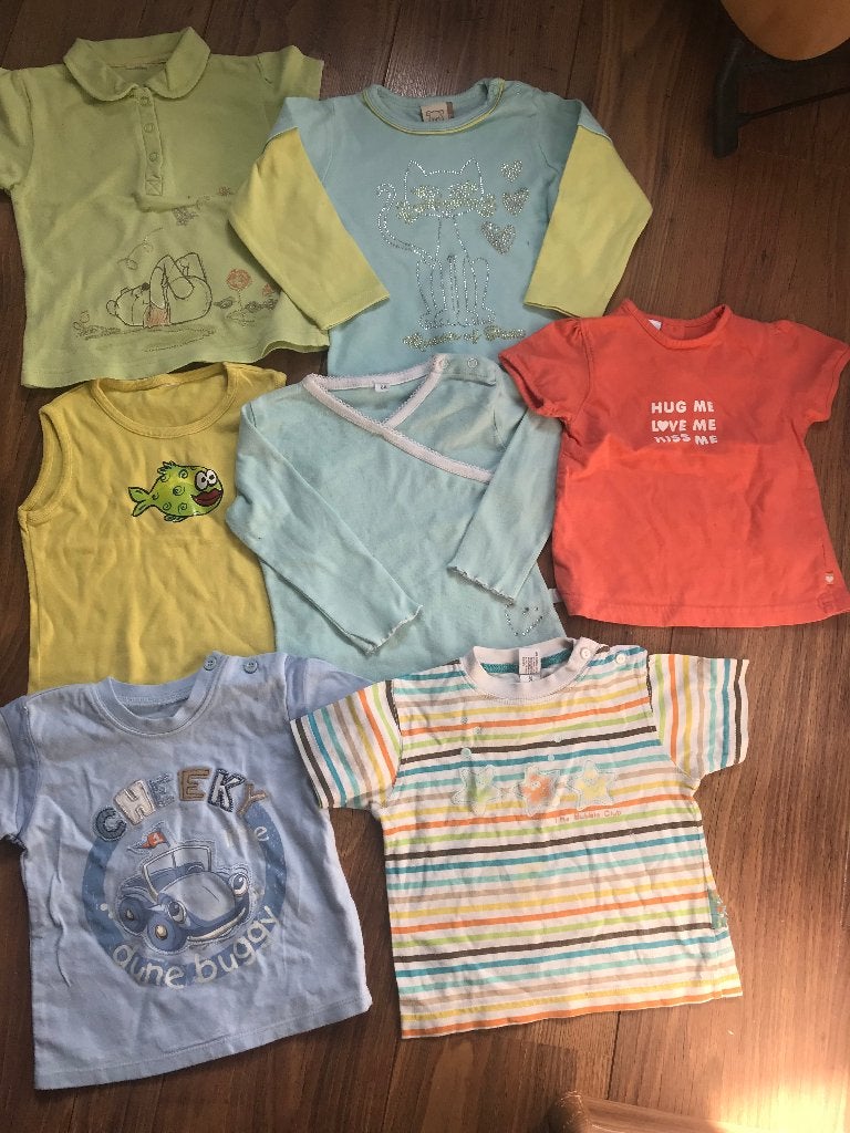 Babypakket babyset kledingpakket maat 86, 7 tops shirts H&M, Kinderen en Baby's, Ophalen of Verzenden, Nieuw, Maat 86