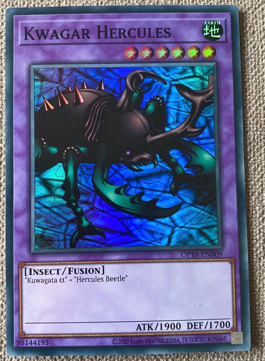 Yu-Gi-Oh! Kwagar Hercules OP18 Tournament Promo !, Hobby en Vrije tijd, Verzamelkaartspellen | Yu-gi-Oh!, Ophalen of Verzenden