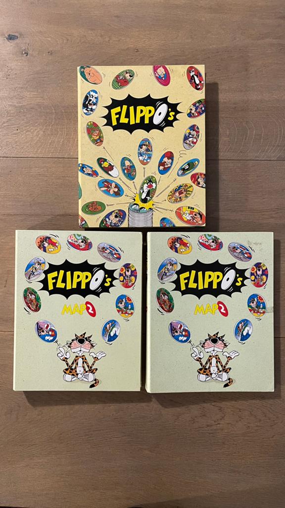 Flippo collectie t/m 400 – Flippo map 1 + Flippo map 2 (2x), Verzamelen, Flippo's, Ophalen of Verzenden, Verzameling, Met verzamelmap(pen)