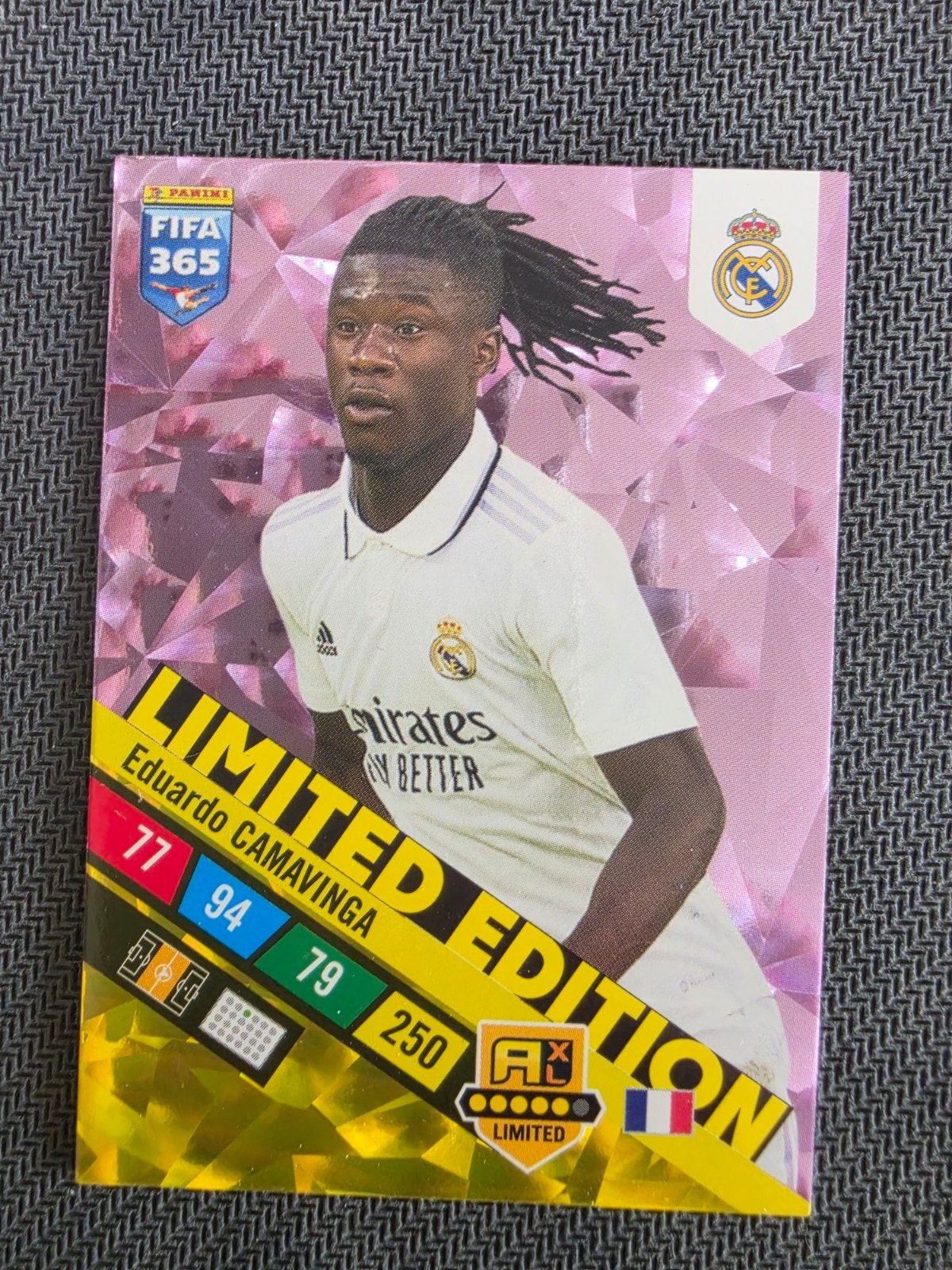 Eduardo Camavinga Limited Edition FIFA 365 Panini kaart, Verzamelen, Sportartikelen en Voetbal, Ophalen of Verzenden, Zo goed als nieuw