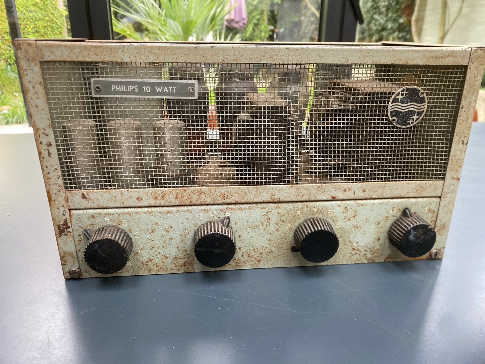 Vintage Philips 10 Watt buizenversterker, Ophalen of Verzenden