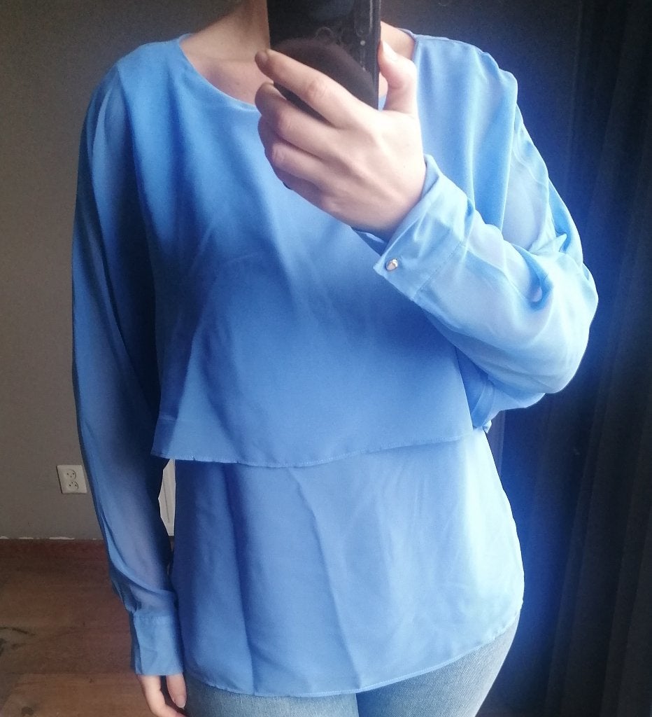 Blouse Blauw Sixth Sense 44 Ongedragen, Blauw, Maat 42/44 (L), Ophalen of Verzenden, Nieuw
