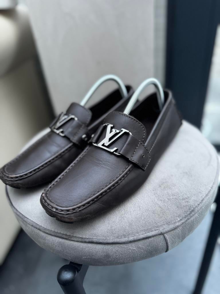 Louis Vuitton Hockenheim mocassins, Loafers, Bruin, Ophalen of Verzenden, Zo goed als nieuw