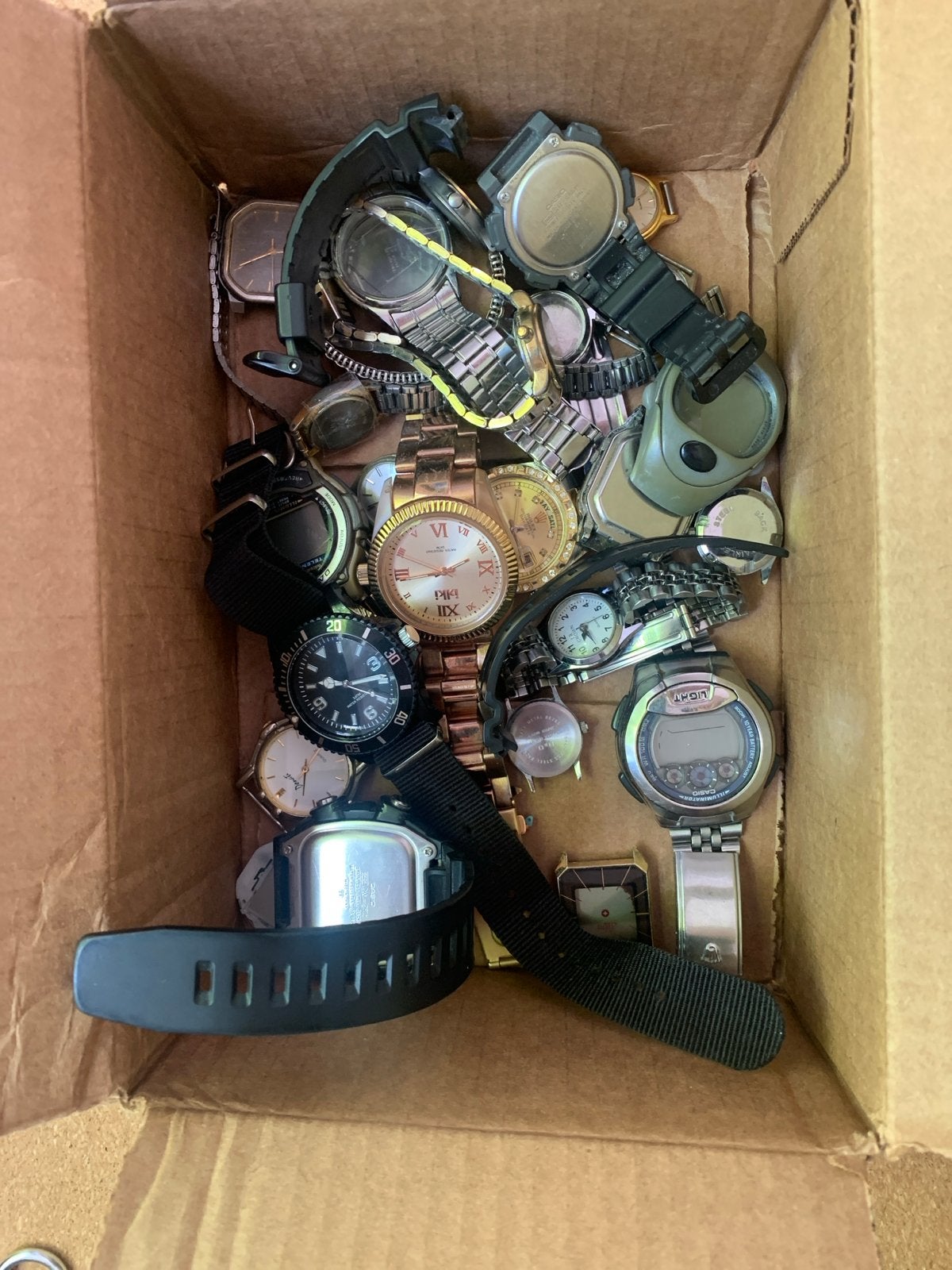 Partij horloges, Sieraden, Tassen en Uiterlijk, Horloges | Heren, Overige merken, Gebruikt, Staal, Polshorloge