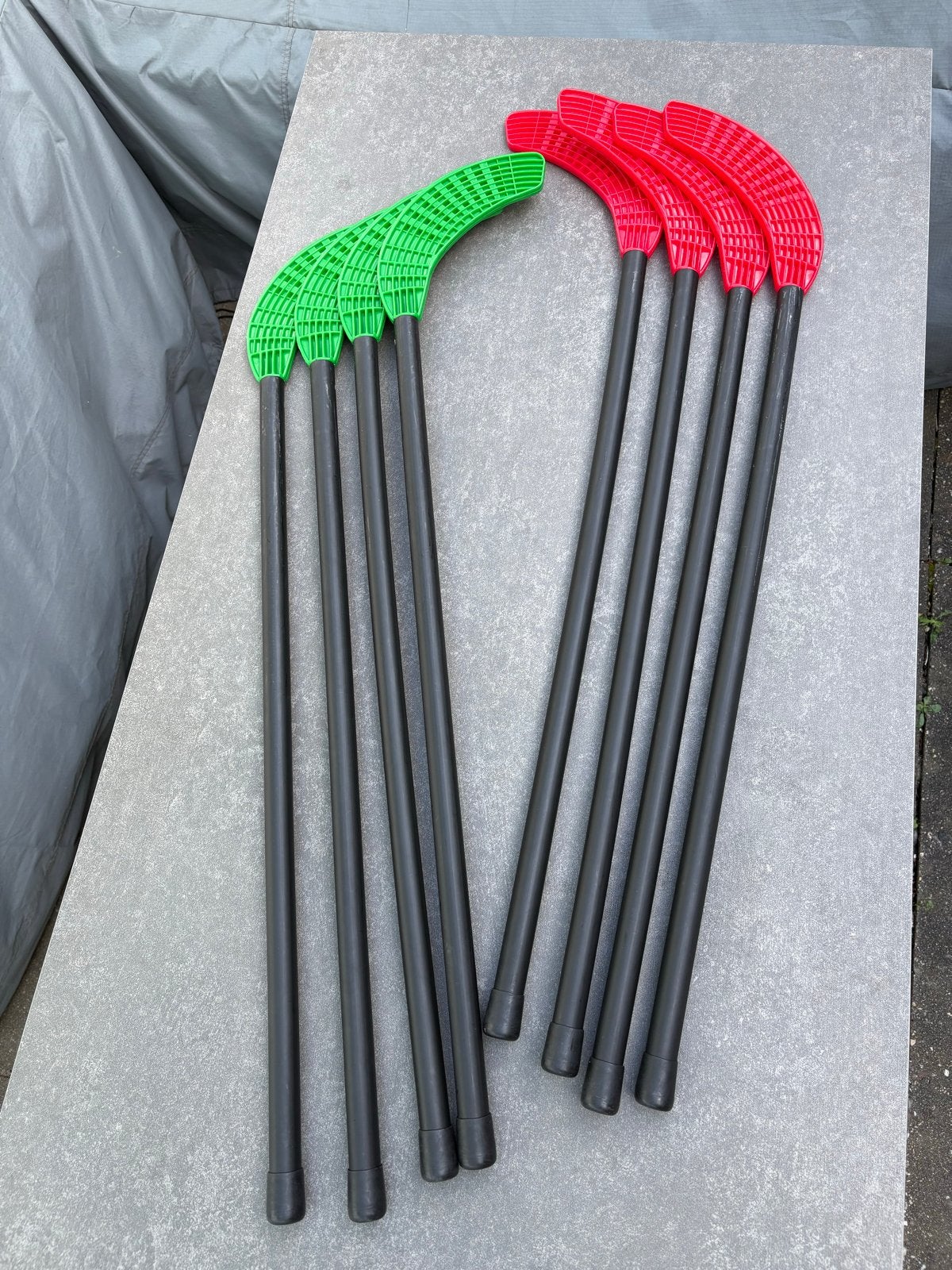 Floorball hockey sticks set (8 stuks), Ophalen of Verzenden, Gebruikt
