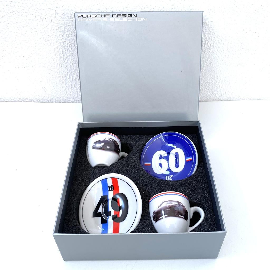 Porsche espressocups “60 jaar Pon Porsche import".  , Verzenden, ., Zo goed als nieuw, Overige stijlen
