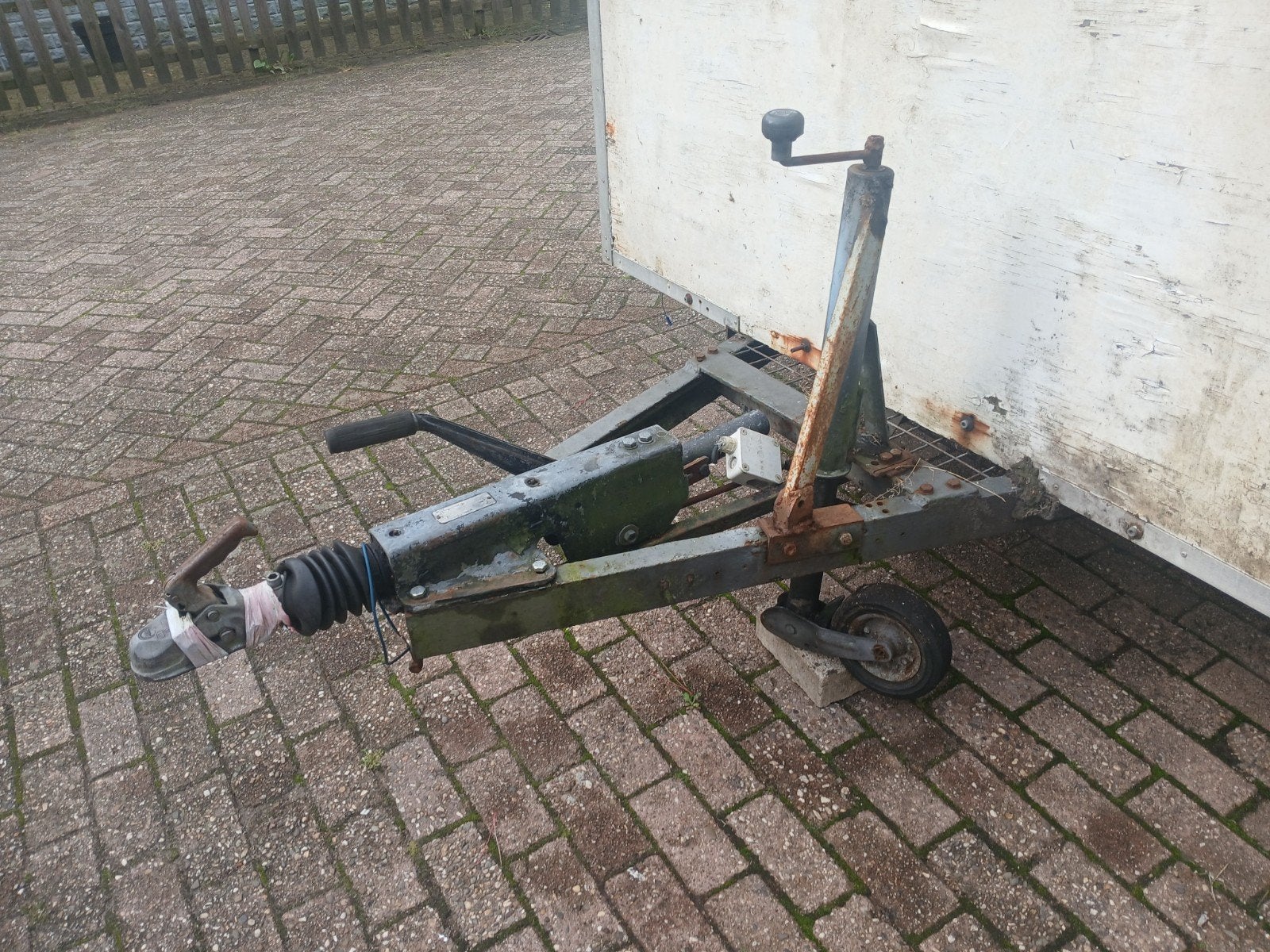 loop of sloop Dubbelasser Aanhanger - Opknapper, Ophalen of Verzenden, Gebruikt