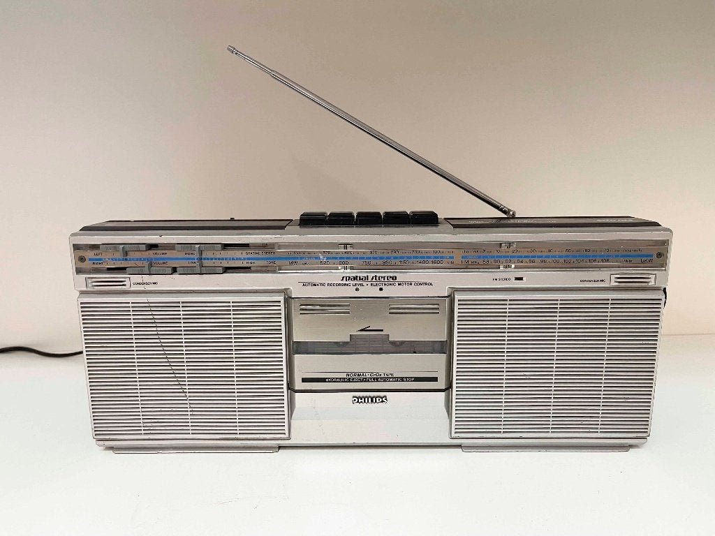 Philips D8110 Compactline Stereo radio-cassetterecorder, N, Ophalen of Verzenden, Radio, Philips