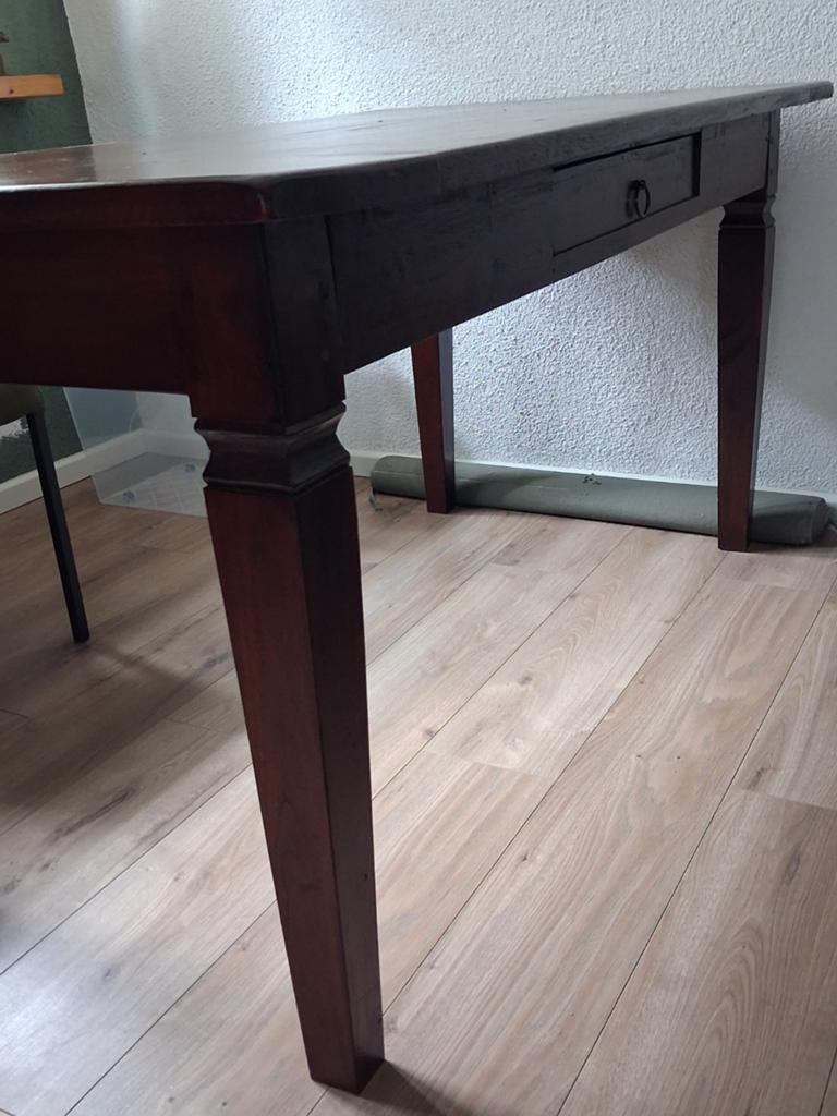 Eetkamertafel met lade - 158x80x78 cm, Huis en Inrichting, Tafels | Eettafels, Ophalen, Gebruikt, Klassiek, 50 tot 100 cm