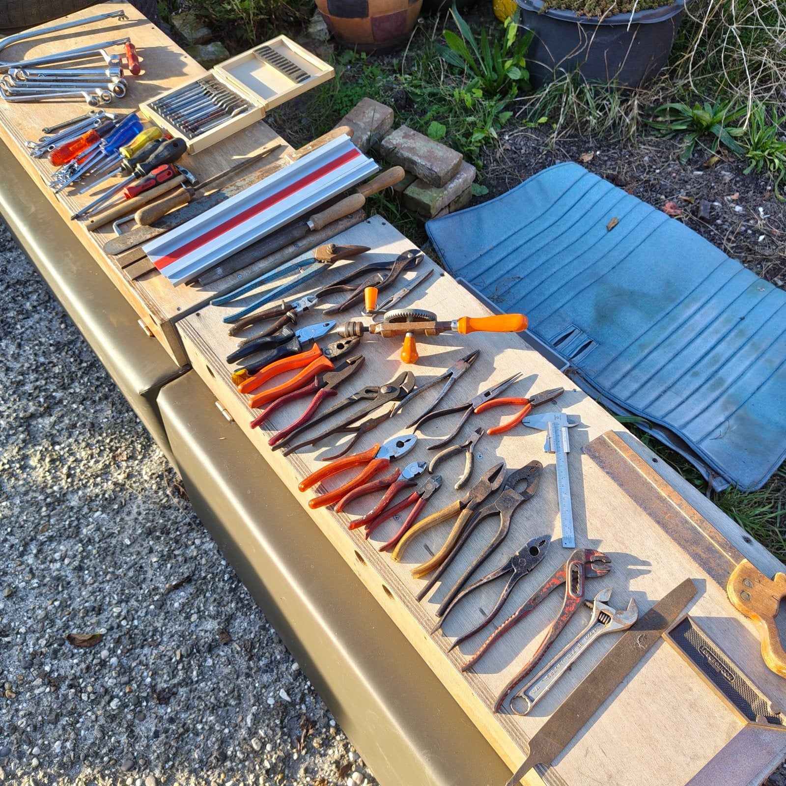 hele boel handgereedschap, Ophalen of Verzenden, Gebruikt, Gereedschapsset