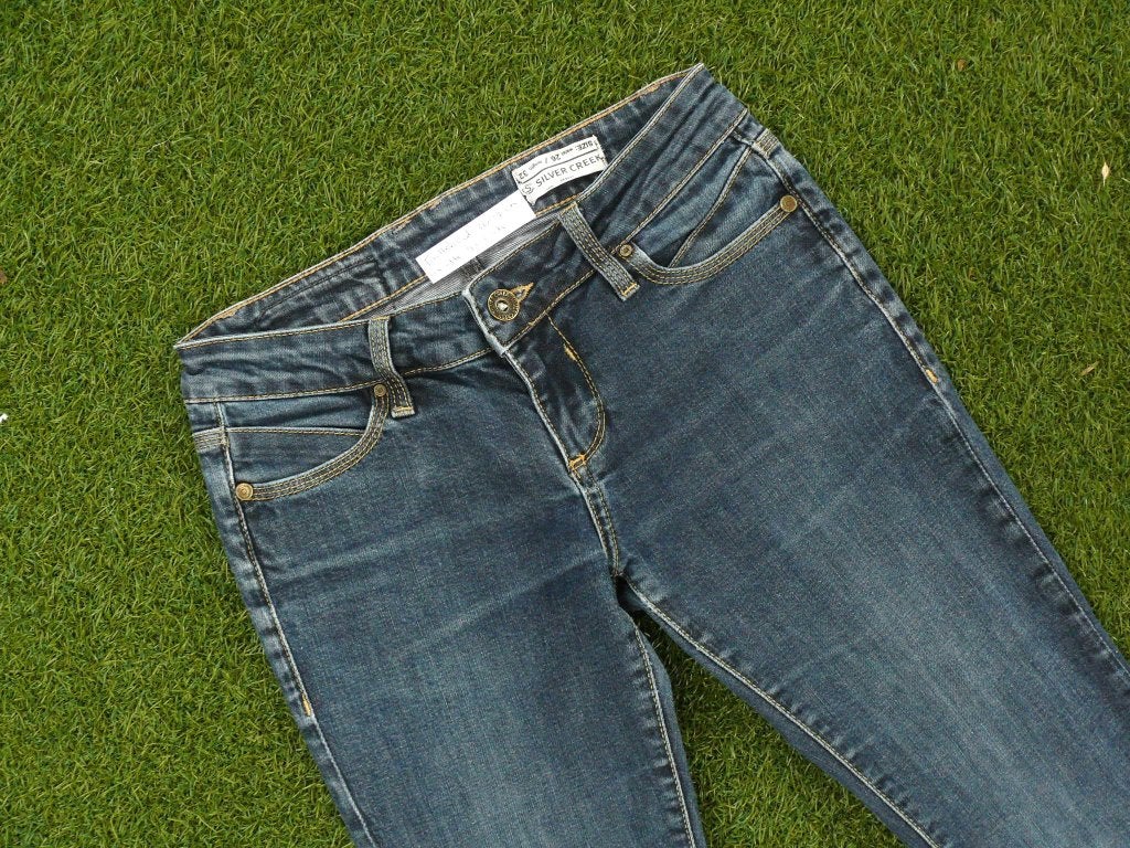Silver Creek spijkerbroek maat 26 lengte 30 stretch, Kleding | Dames, Silver Creek, Blauw, Ophalen of Verzenden, Zo goed als nieuw