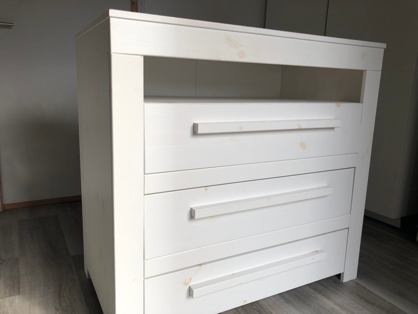 Woood grenen commode / ladekast, Huis en Inrichting, Kasten | Ladekasten, Ophalen, Gebruikt, 100 tot 150 cm, 3 of 4 laden