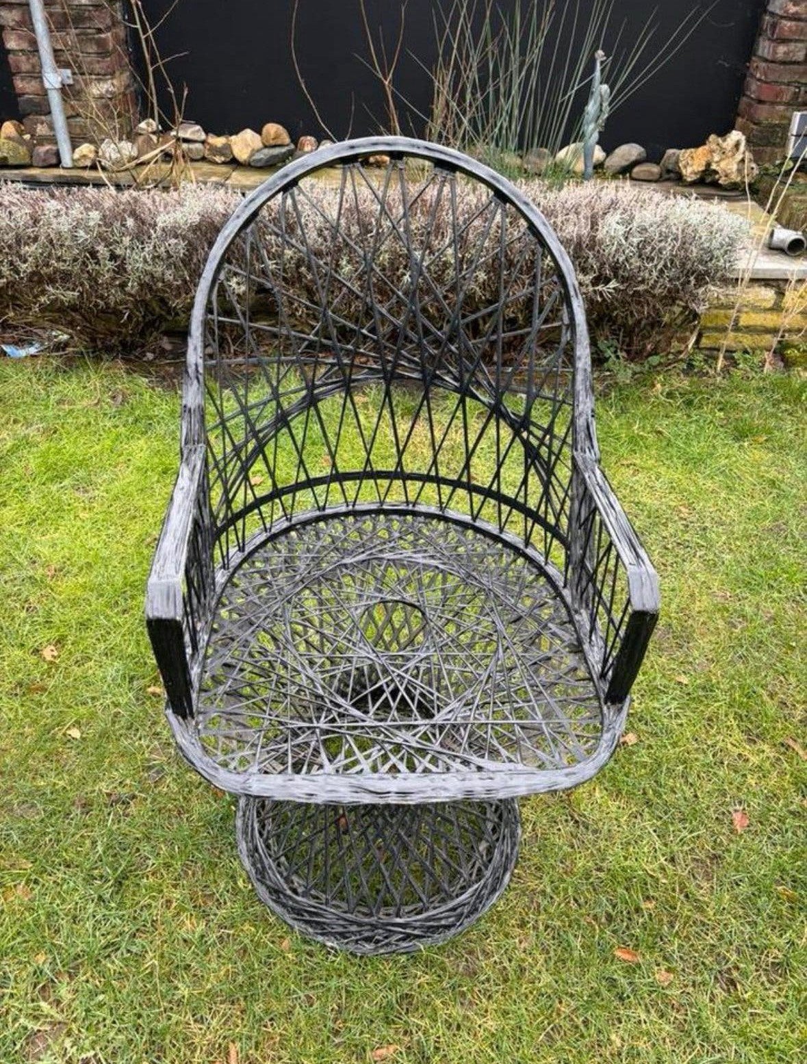 Rotan stoel, Tuin en Terras, Tuinstoelen, Ophalen, Zo goed als nieuw, Rotan