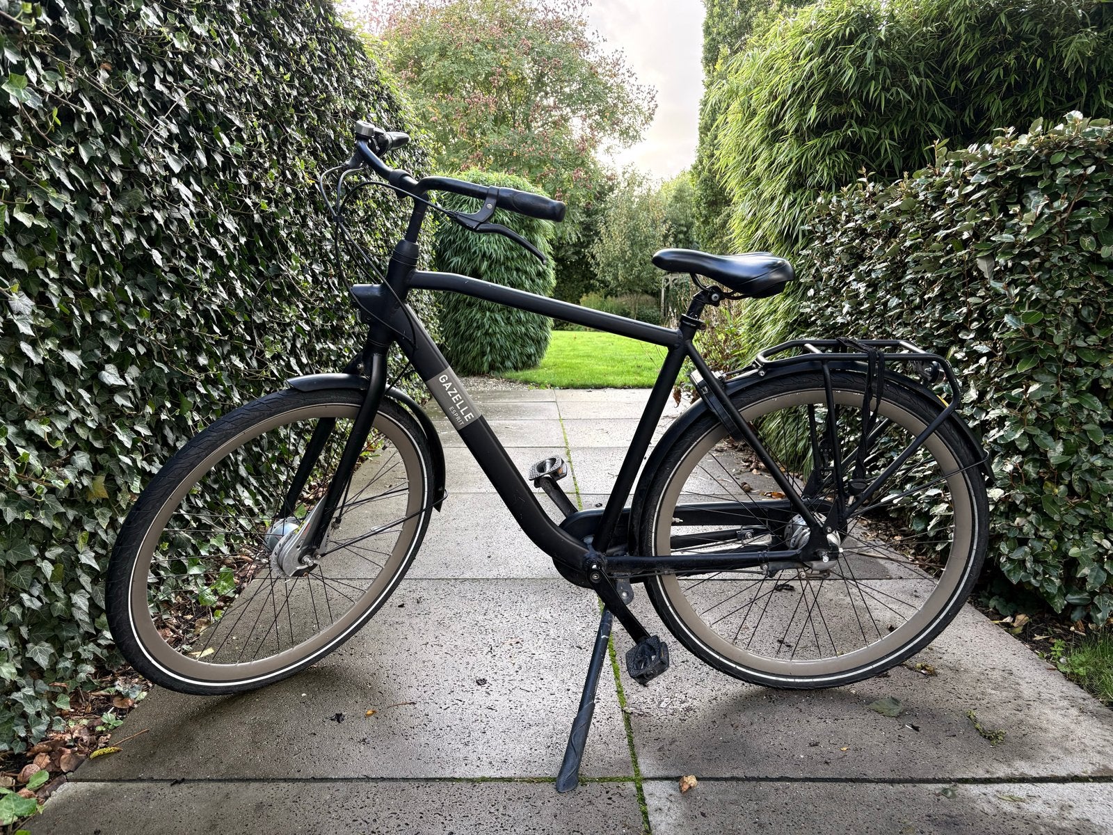 Gazelle E-Sprit - Zwarte stadsfiets, Fietsen en Brommers, 53 tot 57 cm, Ophalen, Gebruikt, Gazelle