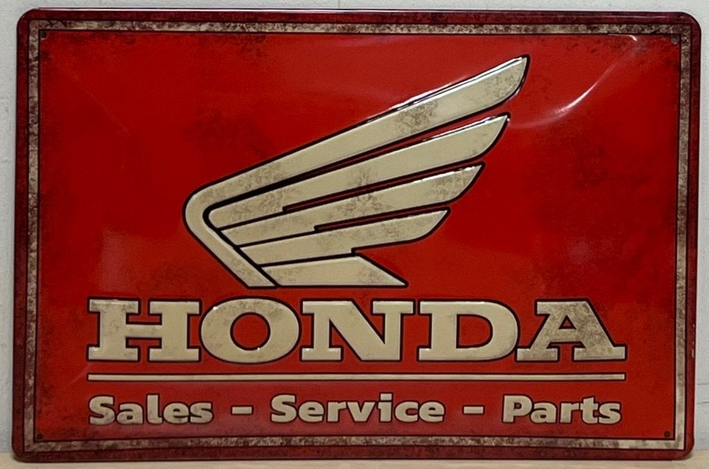 Honda logo service sales relief reclamebord van metaal deco, Ophalen of Verzenden, Nieuw, Auto's