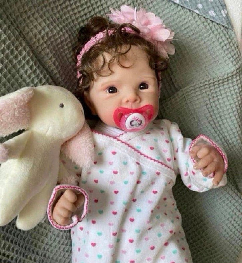 Lief Reborn baby meisje 🎀, Verzenden, Zo goed als nieuw, Pop, Levensecht of Reborn