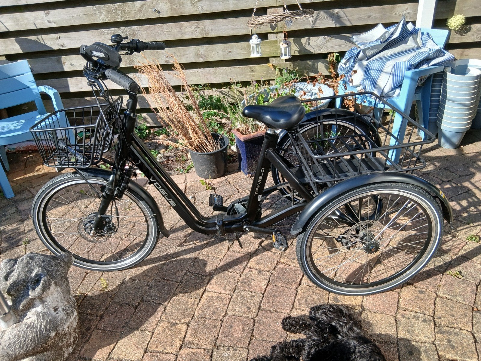 Een mooie Voque Tri Velo aluminium, zwart, mooie conditie, Fietsen en Brommers, Fietsen | Driewielfietsen, Ophalen