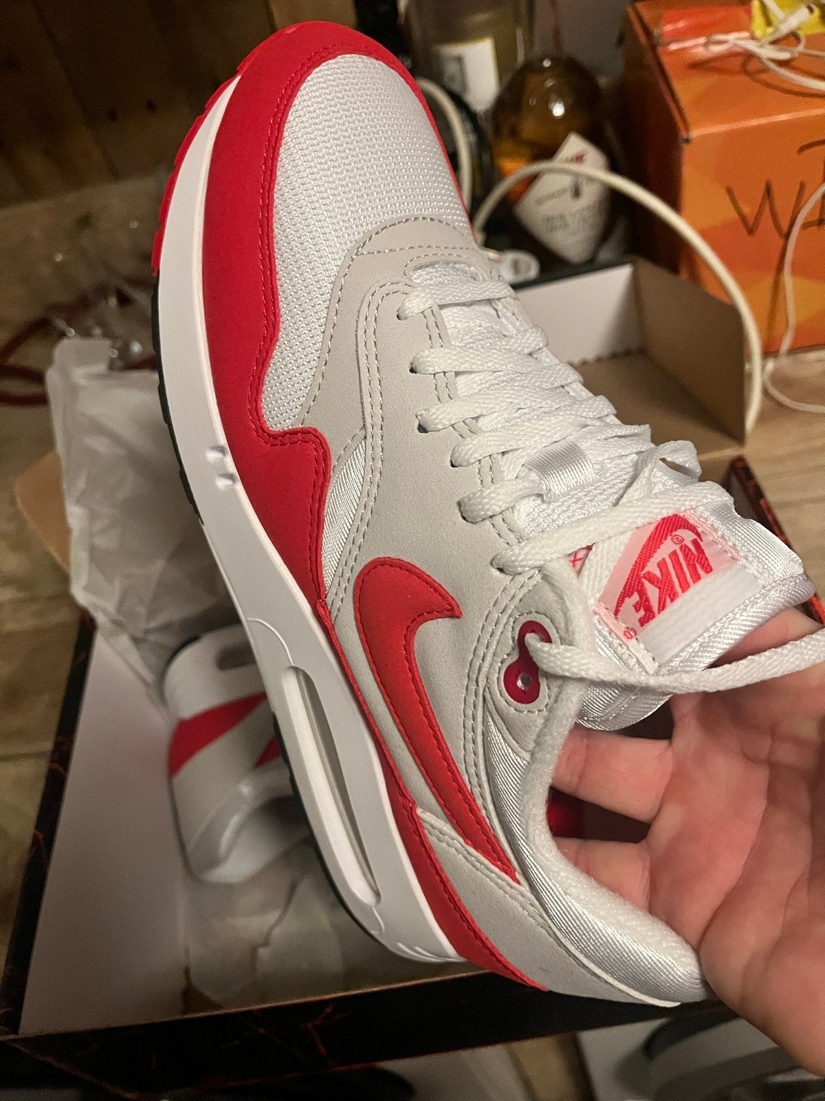 Nike Air Max 1 '86 OG White/University Red - Maat 41, Ophalen of Verzenden, Nieuw, Wit, Sneakers of Gympen