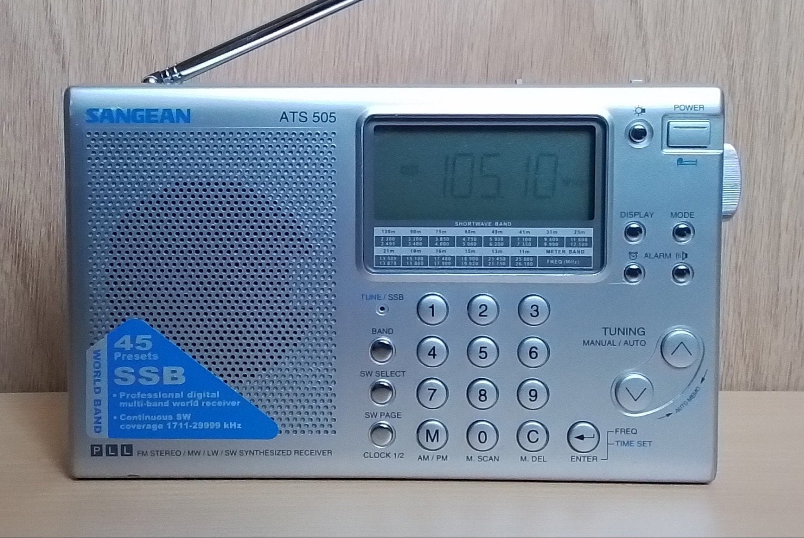 Sangean Multiband World Receiver met SSB, Audio, Tv en Foto, Radio's, Ophalen, Zo goed als nieuw, Wereldontvanger
