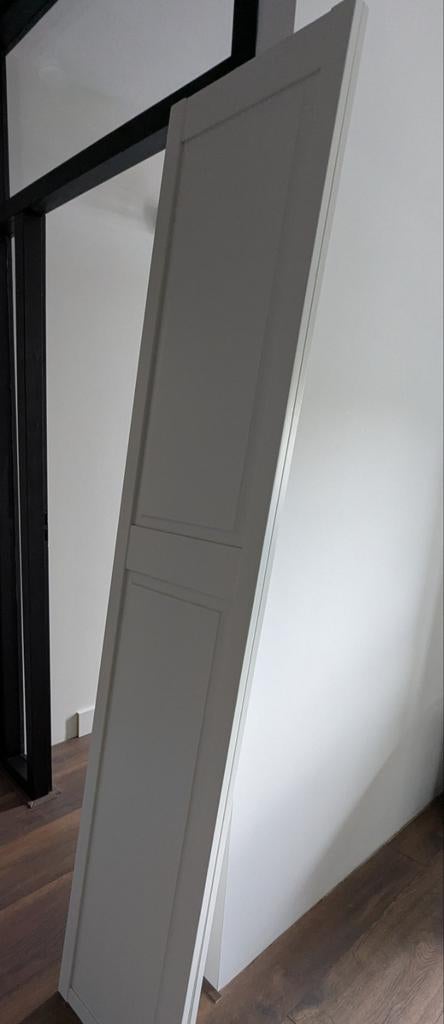 2 x Cando louvre paneeldeuren nieuw 201,5 x 39 wit gegrond, Ophalen, Minder dan 80 cm, Overige typen, Nieuw