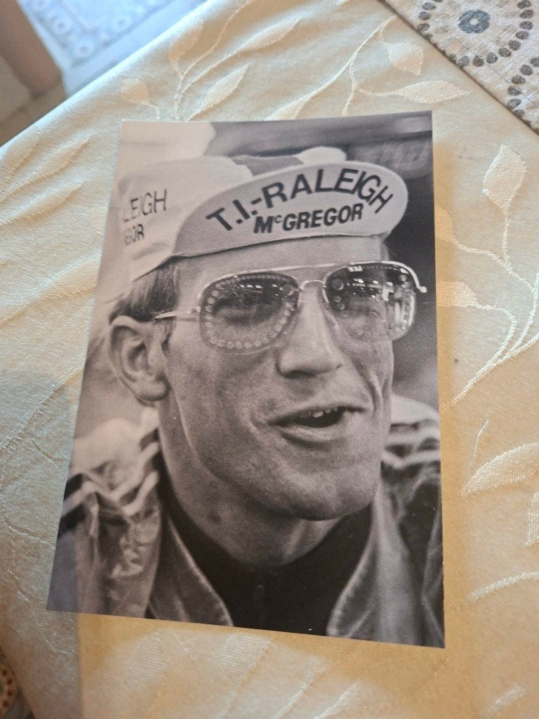 Foto (Repro) Jan Raas / Ti Raleigh-McGregor, Verzenden, Zo goed als nieuw, Overige sporten, Poster, Plaatje of Sticker