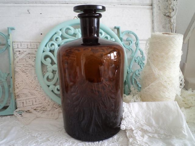 Oude apothekerspot fles 25 cm, Antiek en Kunst, Curiosa en Brocante, Ophalen of Verzenden