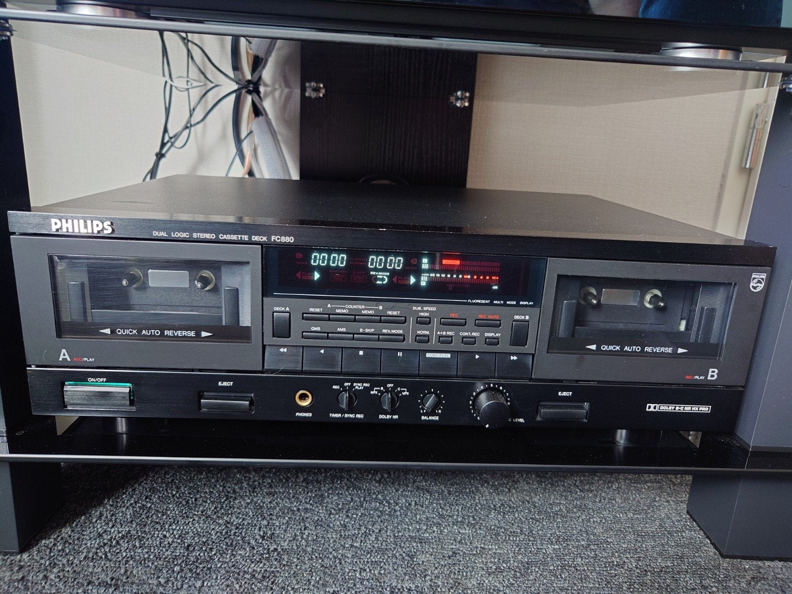 Philips FC880, Audio, Tv en Foto, Cassettedecks, Ophalen of Verzenden, Philips, Tiptoetsen