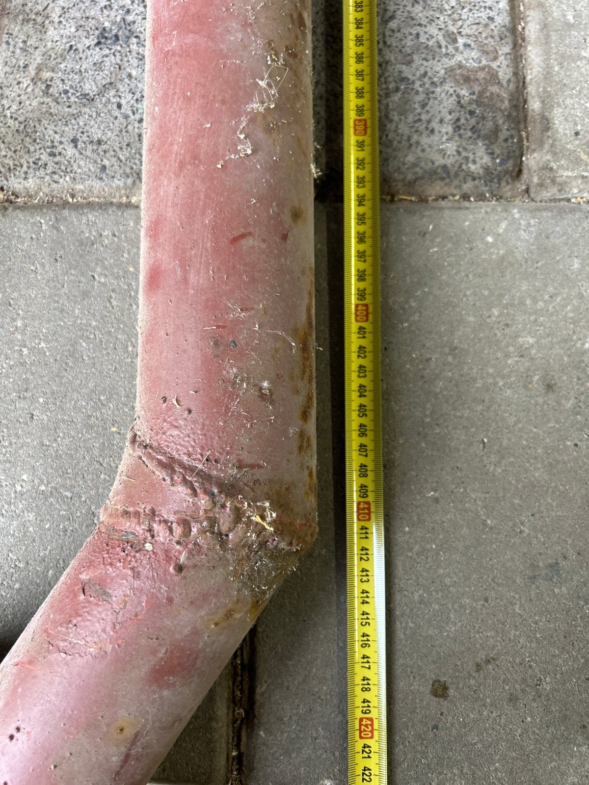2 stalen buizen, diameter 75mm, lengte ca. 4000mm, Ophalen, Gebruikt, IJzer