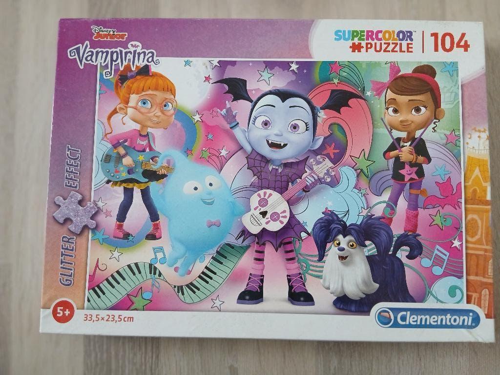 Vampirina puzzel 104 stukjes + pop, Ophalen of Verzenden, Meer dan 50 stukjes, Gebruikt, 6 jaar of ouder