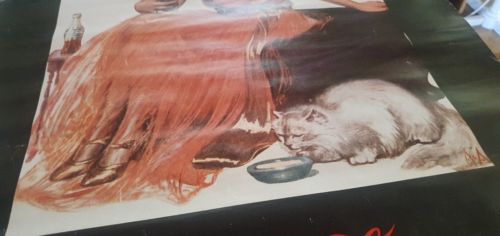 poster Coca-Cola 1986 Thirst is a touch of nature that makes, Ophalen of Verzenden, A1 t/m A3, Reclame, Rechthoekig Staand