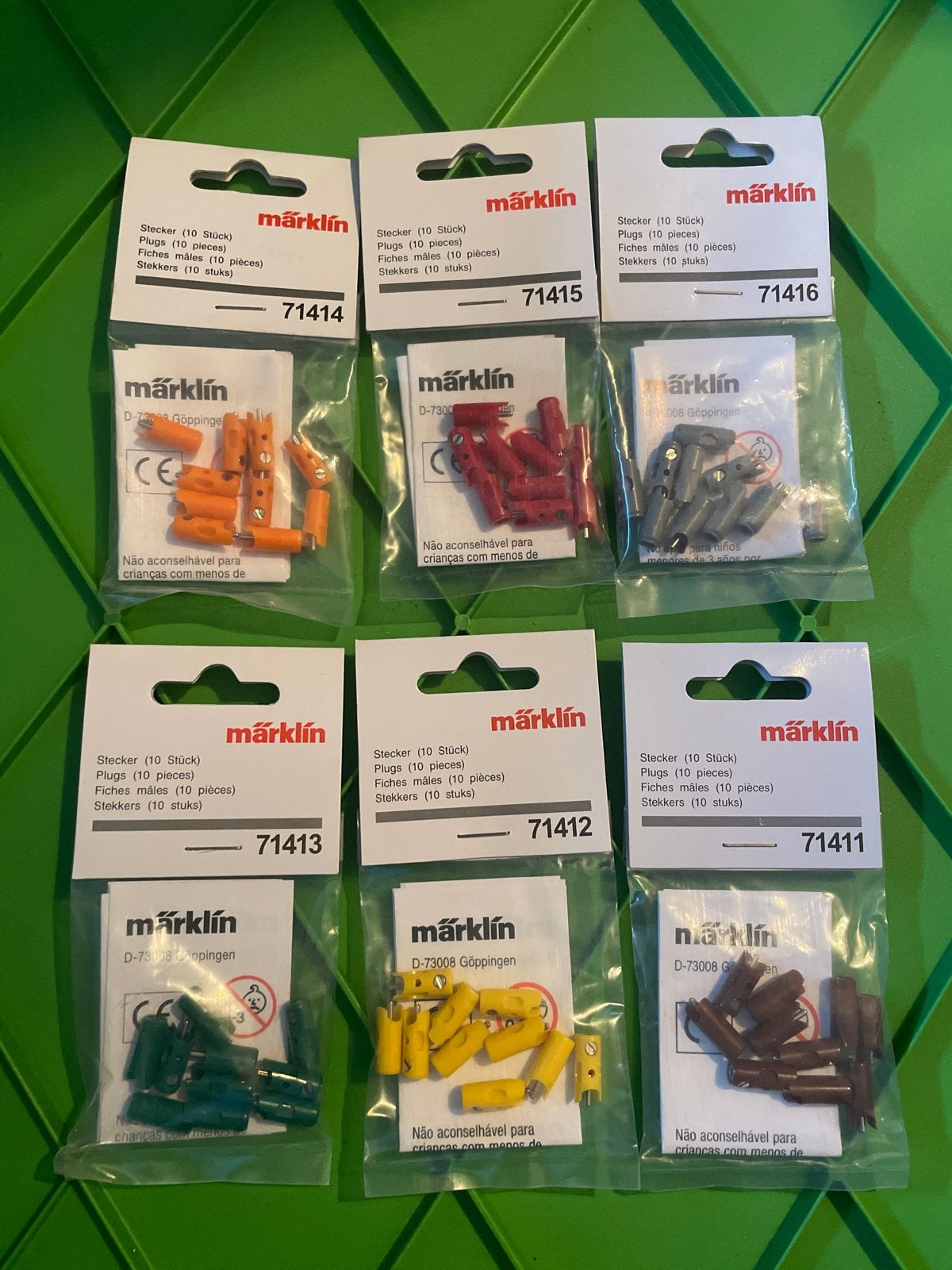 Märklin Stekkers (10 stuks) - Diverse kleuren, Hobby en Vrije tijd, Ophalen of Verzenden, Nieuw, Overige typen, Märklin