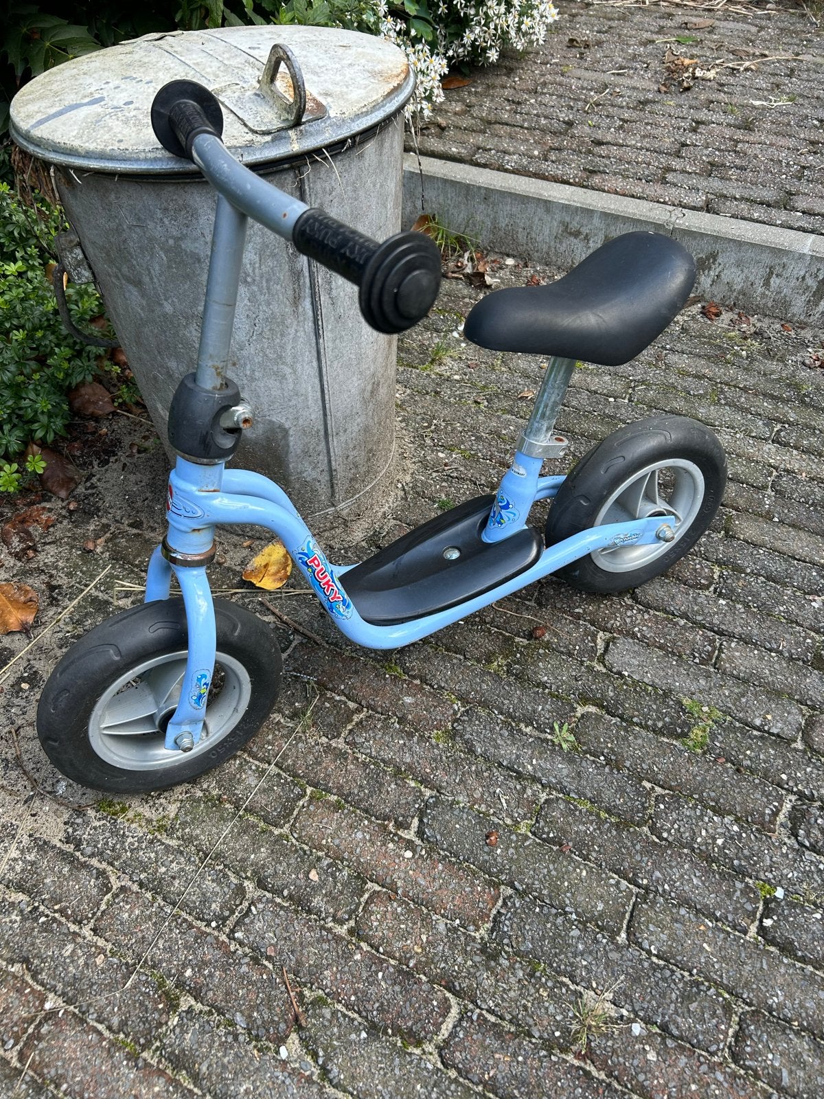 Puky loopfiets, blauw, 12 inch, Ophalen, Gebruikt, Terugtraprem, Minder dan 16 inch
