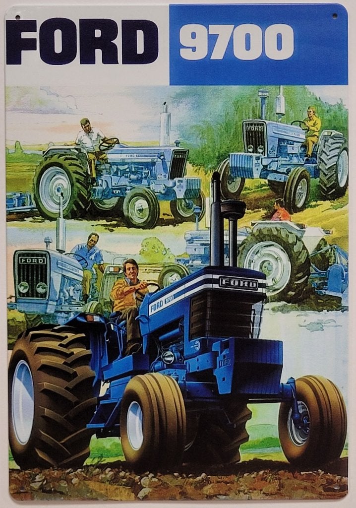 Ford 9700 Tractor reclamebord van metaal wandbord decoratie, Reclamebord, Info@deconoord.nl, Deco Noord, Nieuw