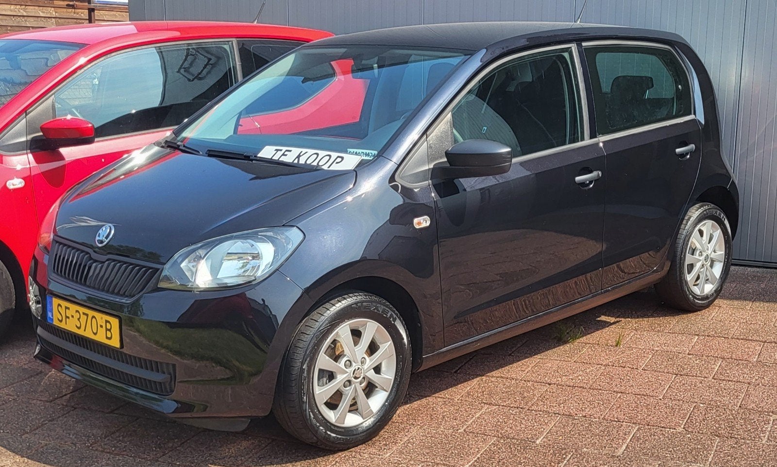 Skoda Citigo 1.0 T 44KW 5D 2016 Zwart recent nieuwe APK, Auto's, Voorwielaandrijving, 4 stoelen, Zwart, Handgeschakeld