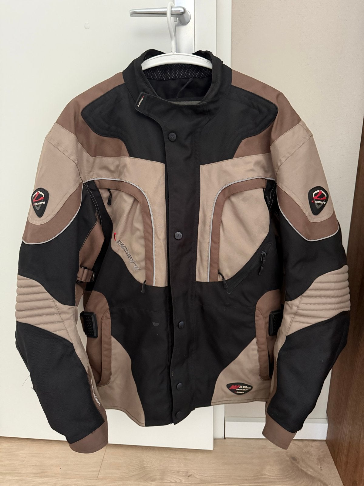 Leoshi Motorjas Maat L met Bescherming - Zeer Goede Staat, Ophalen of Verzenden, Tweedehands, Heren, Jas | textiel