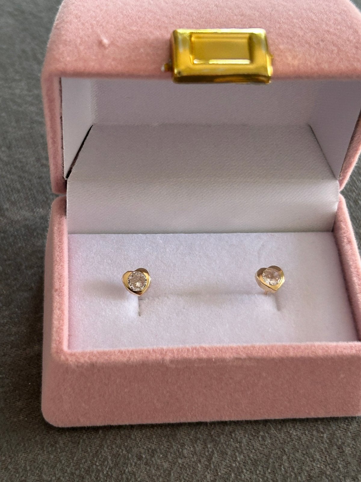 18 karaat  goud oorbellen, Sieraden, Tassen en Uiterlijk, Oorbellen, Ophalen of Verzenden, Zo goed als nieuw, Goud