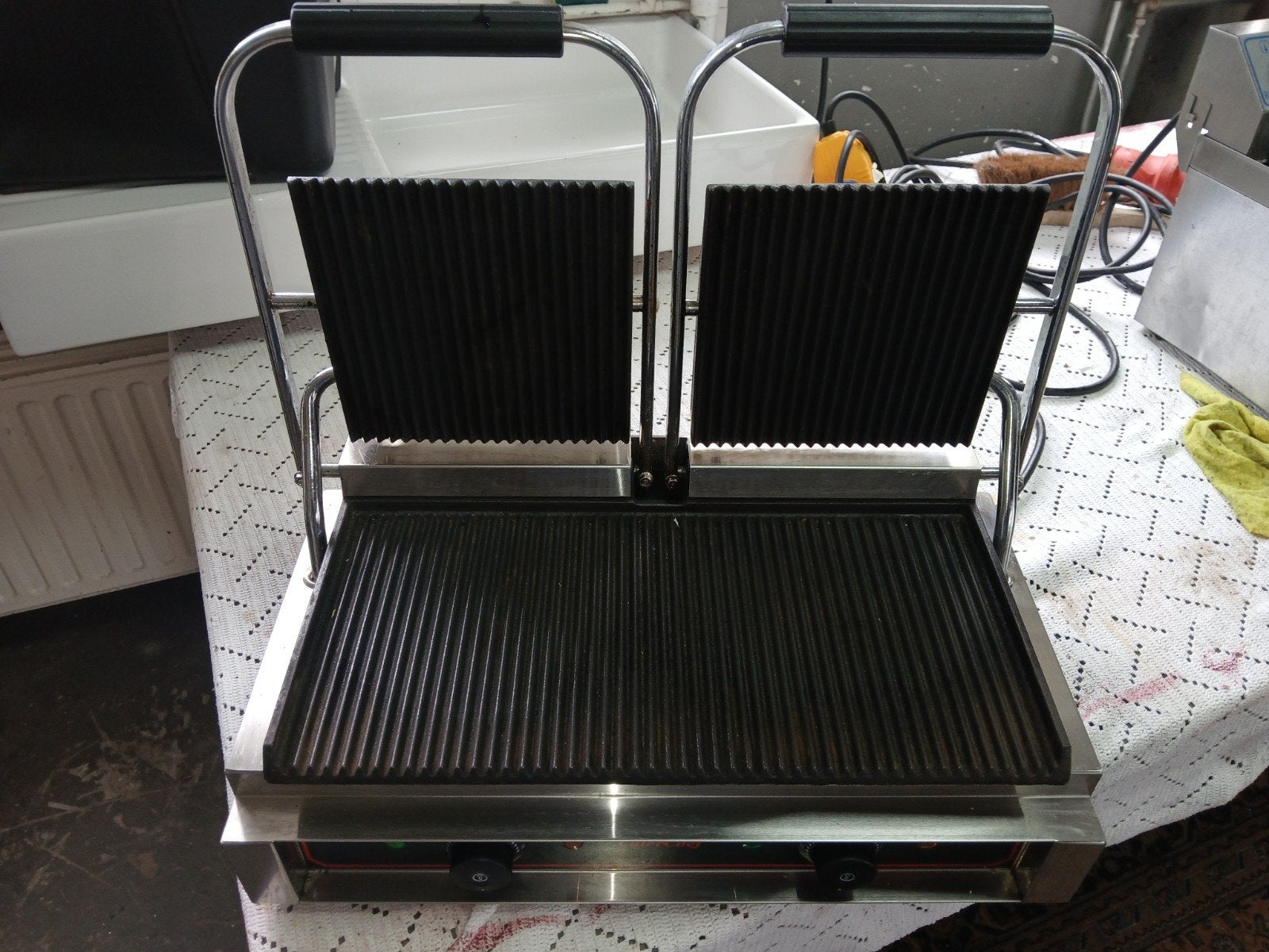 Grill 3600W - Professionele Dubbele Grill, Ophalen