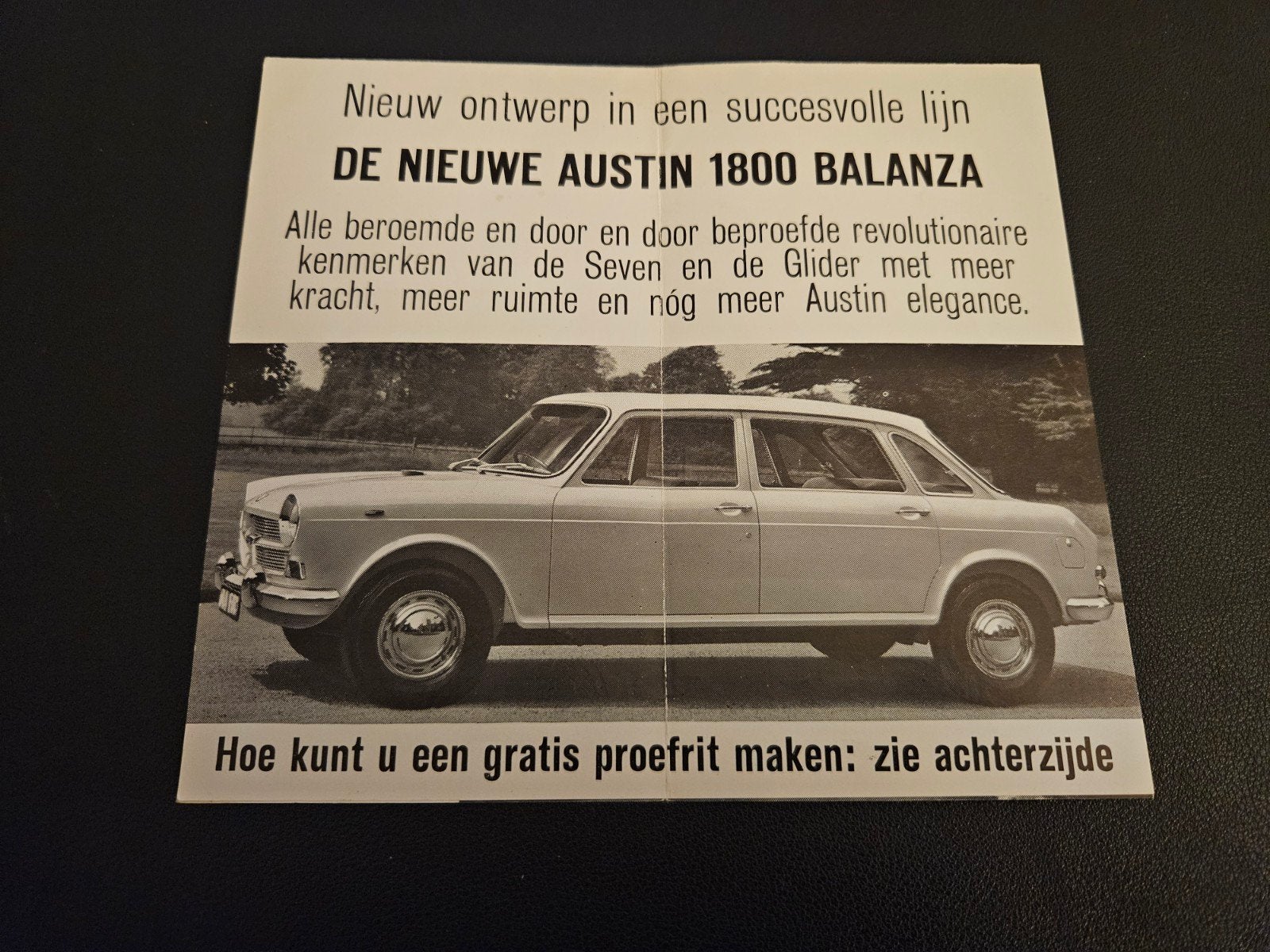 Brochure Austin 1800 Balanza, Ophalen of Verzenden, Zo goed als nieuw, Overige merken