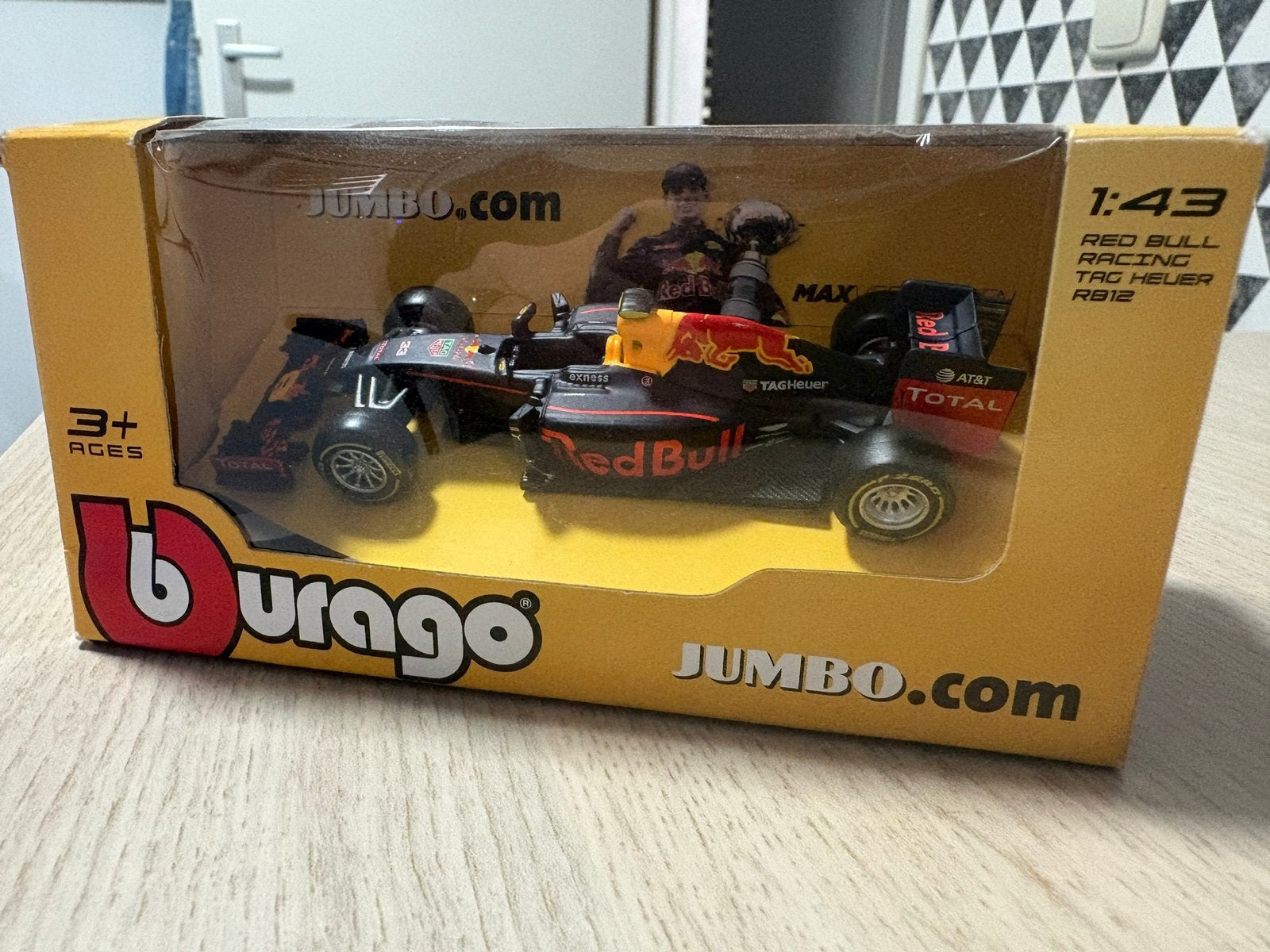 Zeldzaam Max Verstappen Jumbo RB12 model - Eerste uitgave, Ophalen of Verzenden, Nieuw, Auto, Overige merken