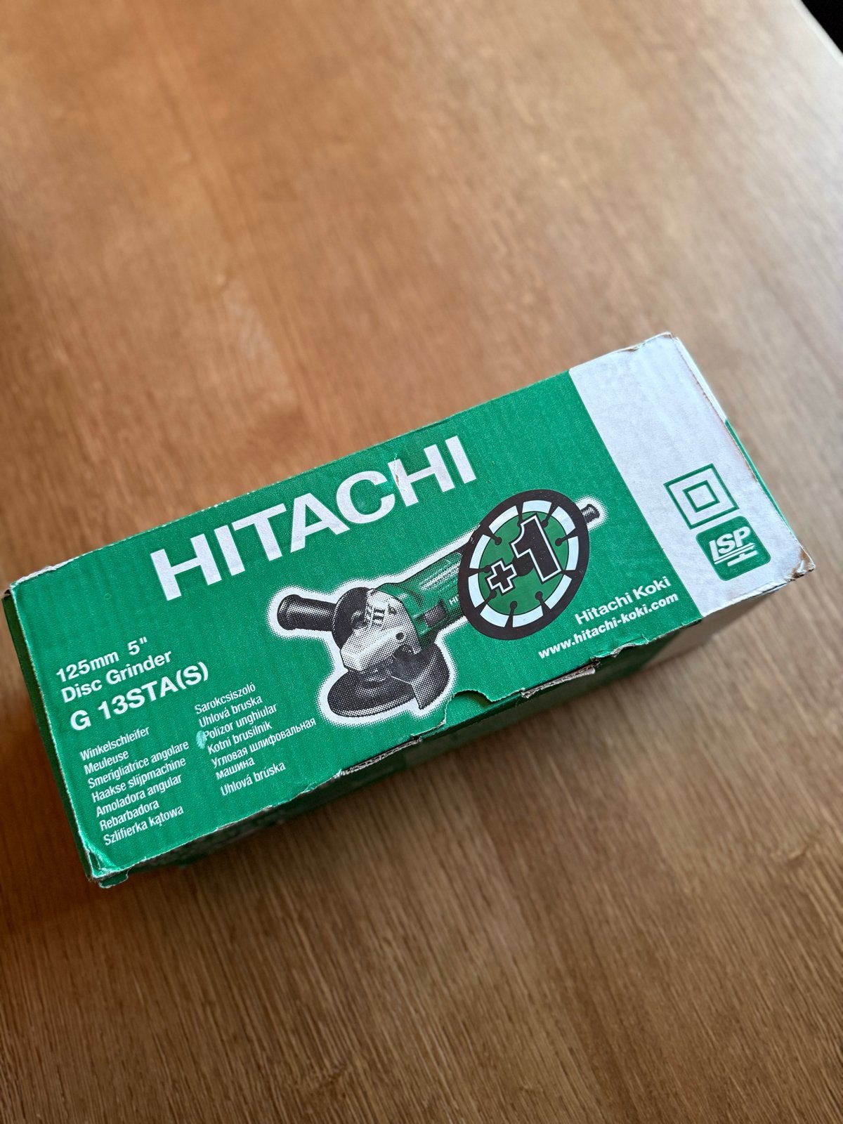 Hitachi G 13STA(S) Haakse slijper - Nieuw in doos, Ophalen, Nieuw, 700 tot 1000 watt, Haakse handslijpmachine