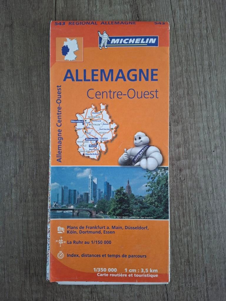 Michelin wegenkaart Duitsland., Gelezen, Verzenden, Landkaart, Duitsland