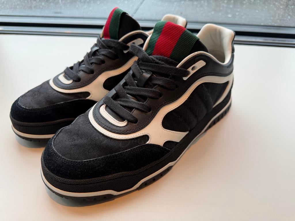 Gucci Sneakers Heren - Zo Goed als Nieuw, Ophalen of Verzenden, Zo goed als nieuw, Zwart, Sneakers of Gympen