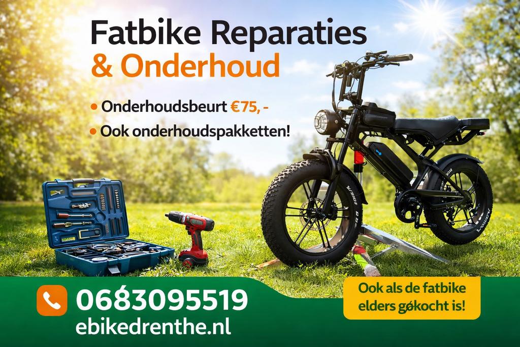 Fatbike Onderdelen | Reparatie | Onderhoud, Fietsen en Brommers, Verzenden, Overige materialen, Overige typen, Nieuw