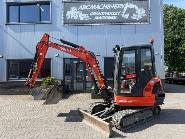 Kubota Kx101-4 bj18 4200u SLP/SRT Minigraver Minikraan 3.5T, Ophalen of Verzenden, Graafmachine