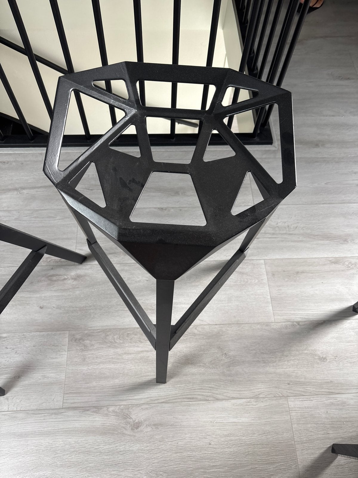Magis One stoel 4 stuks - Zwart - Design Konstantin Grcic, Ophalen, Gebruikt, Drie, Zwart