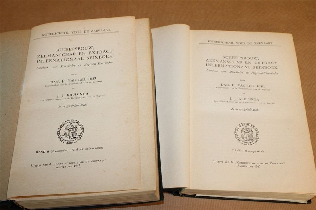 Scheepsbouw en Zeemanschap — Deel 1 + 2 [1947], Gebruikt, -, -, Ophalen of Verzenden